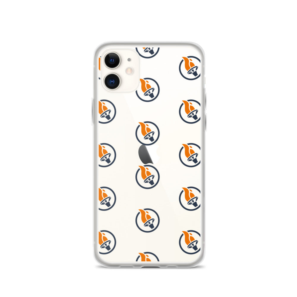 Blue Pattern Logo - iPhone Case