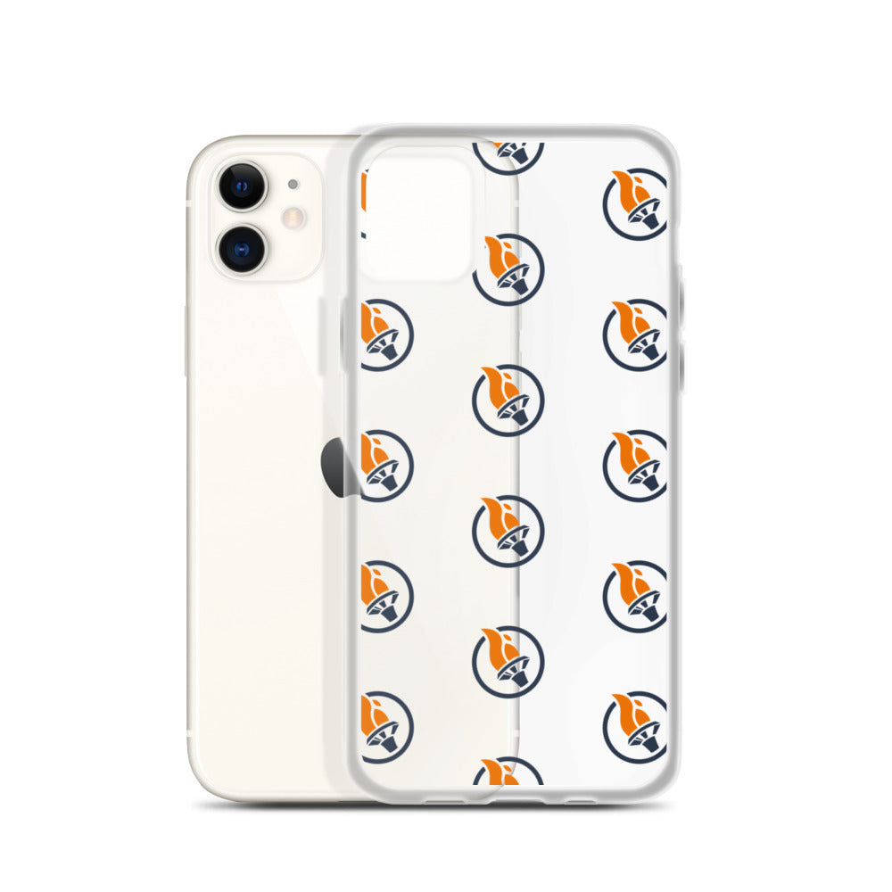 Blue Pattern Logo - iPhone Case