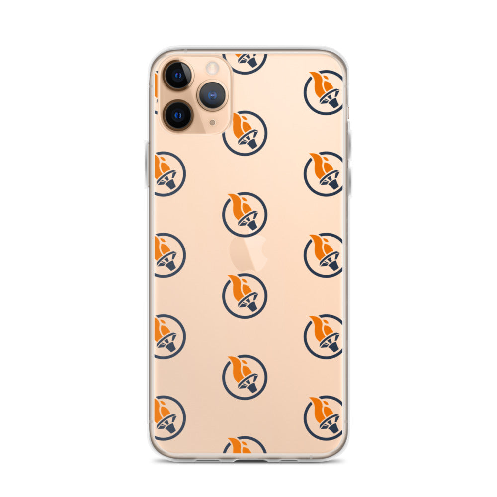 Blue Pattern Logo - iPhone Case