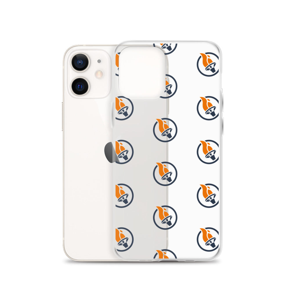 Blue Pattern Logo - iPhone Case