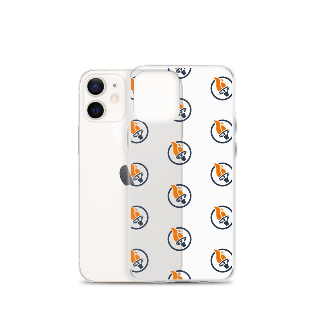 Blue Pattern Logo - iPhone Case