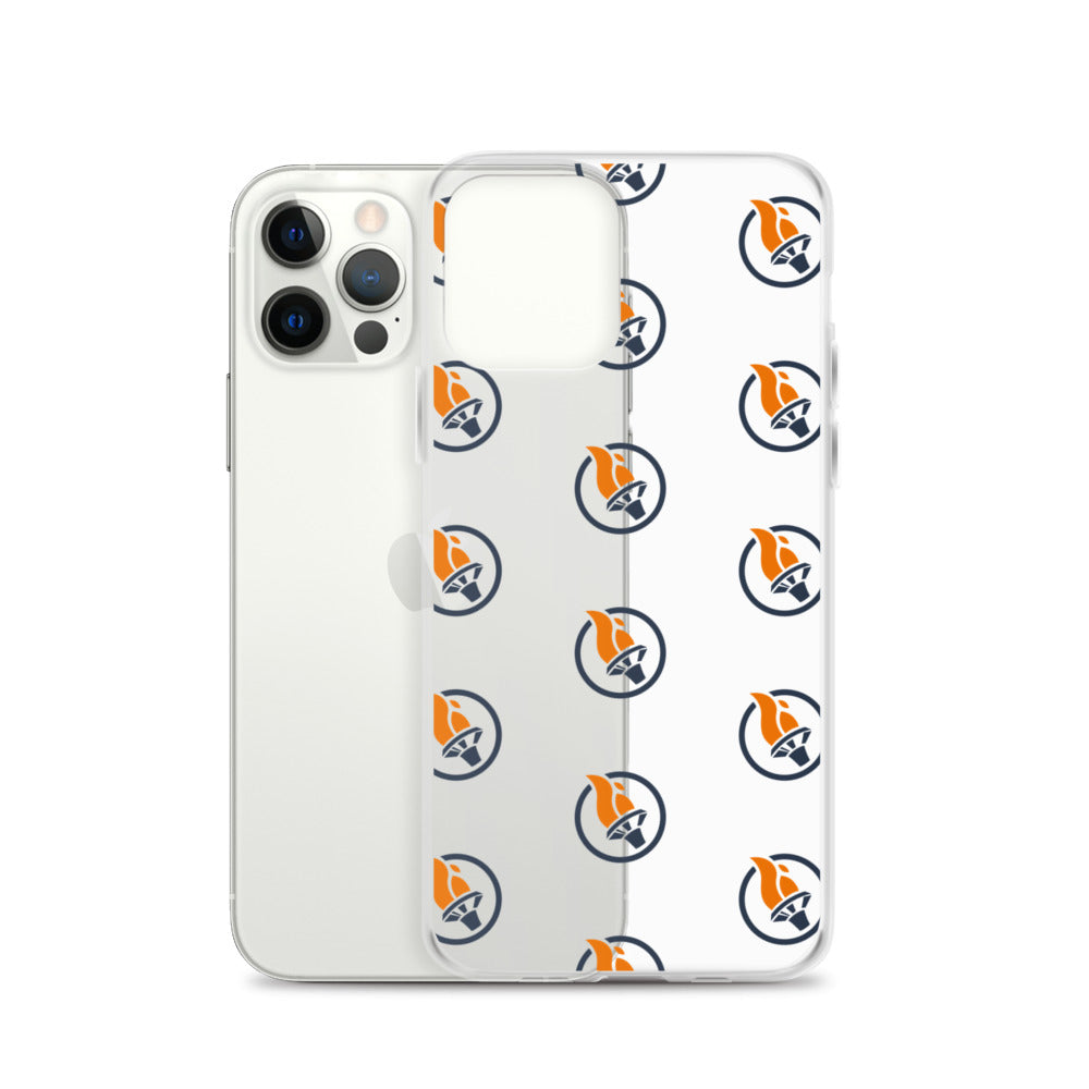 Blue Pattern Logo - iPhone Case