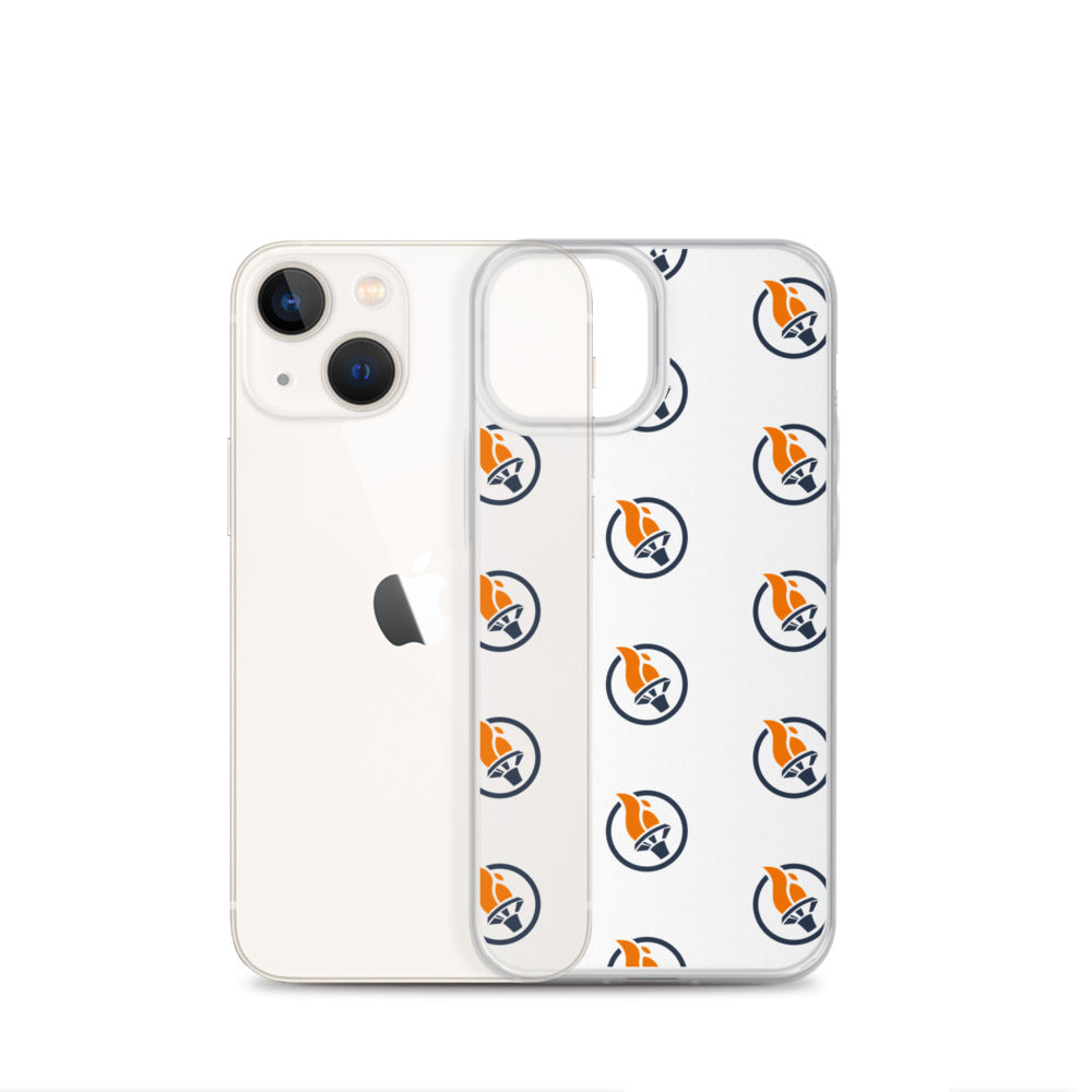 Blue Pattern Logo - iPhone Case