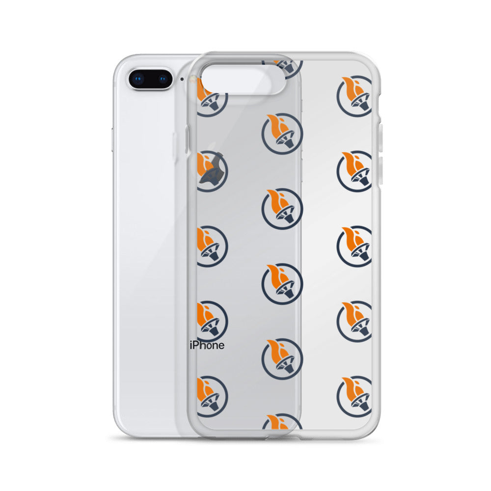 Blue Pattern Logo - iPhone Case