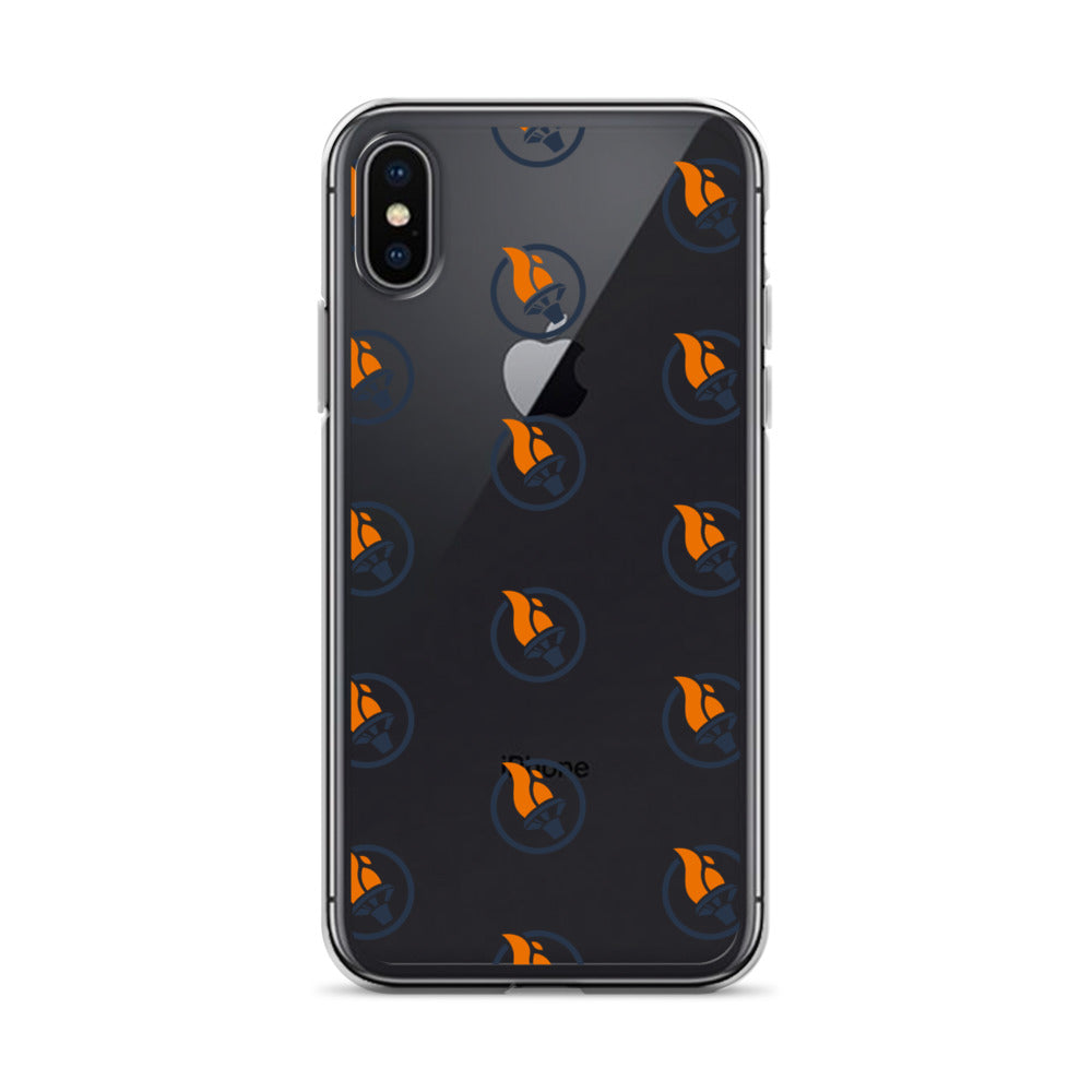 Blue Pattern Logo - iPhone Case