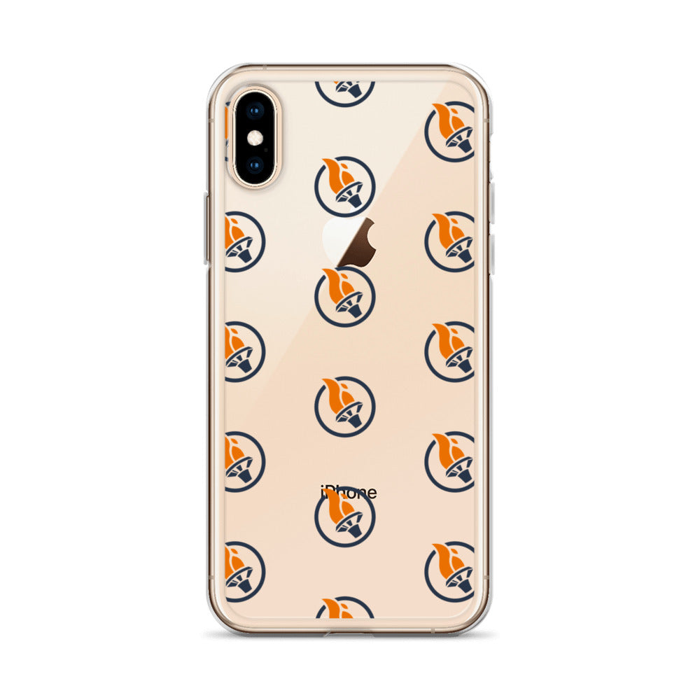 Blue Pattern Logo - iPhone Case