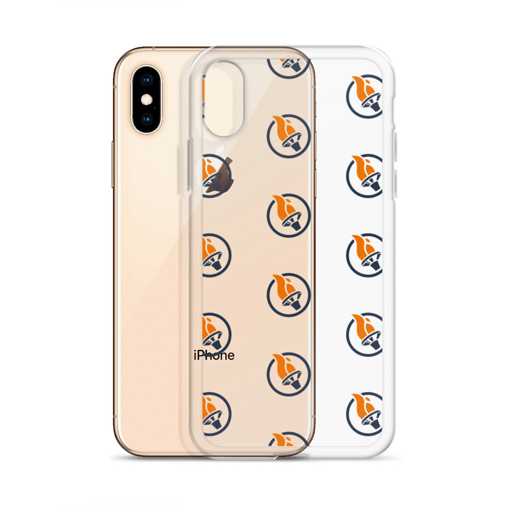 Blue Pattern Logo - iPhone Case