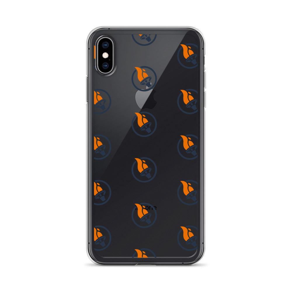 Blue Pattern Logo - iPhone Case